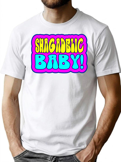 Shagadelic Baby T-Shirt for Men & Women, T-Shirts Graphic Tee - Black