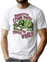 Shapeshifting Lizard People Control The World Alien Conspiracy Horror B-Movie Tee T-Shirt for Men & Women, T-Shirts Graphic Tee - White