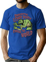 Shapeshifting Lizard People Control The World Alien Conspiracy Horror B-Movie Tee T-Shirt for Men & Women, T-Shirts Graphic Tee - Blue