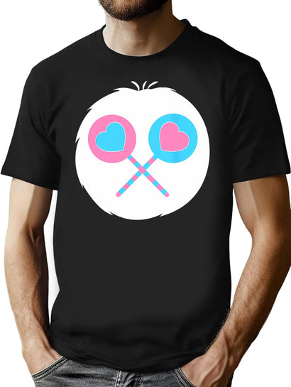 Share Bear Funny Halloween Bear Costume Gift T-Shirt for Men & Women, T-Shirts Graphic Tee - Black