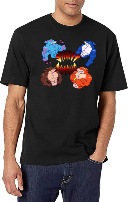 Sharks T-Shirt for Men & Women, T-Shirts Graphic Tee - Black