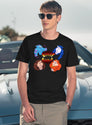 Sharks T-Shirt for Men & Women, T-Shirts Graphic Tee - Navy