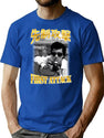 Shibuya Street Photography Attack Bootleg Style Bootleg Graphic T-Shirt - Blue
