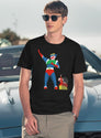 Shin Chan'S Hero T-Shirt for Men & Women, T-Shirts Graphic Tee - Navy