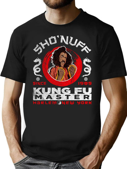 Sho Nuff Kung Fu Master T-Shirt for Men & Women, T-Shirts Graphic Tee - Black