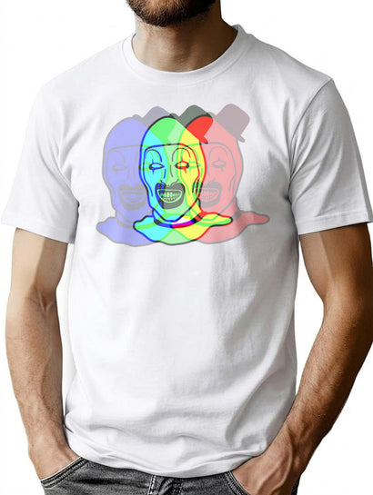 Signature 3D Art The Clown From Terrifier T-Shirt for Men & Women, T-Shirts Graphic Tee - Black