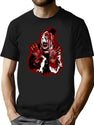Silent Clown Bloody T-Shirt for Men & Women, T-Shirts Graphic Tee - Black