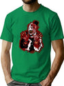 Silent Clown Bloody T-Shirt for Men & Women, T-Shirts Graphic Tee - Green