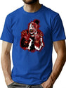 Silent Clown Bloody T-Shirt for Men & Women, T-Shirts Graphic Tee - Blue