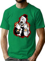 Silent Clown T-Shirt for Men & Women, T-Shirts Graphic Tee - Green