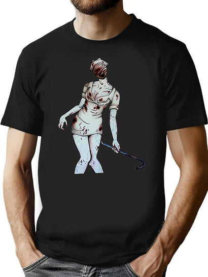 Silent Hill Nurse T-Shirt for Men & Women, T-Shirts Graphic Tee - Black