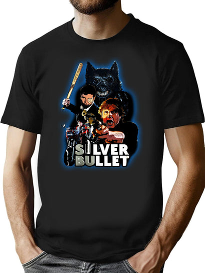Silver Bullet T-Shirt for Men & Women, T-Shirts Graphic Tee - Black