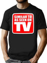 Similar To As Seen On Tv Bootleg Graphic T-Shirt - Black