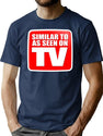 Similar To As Seen On Tv Bootleg Graphic T-Shirt - Navy