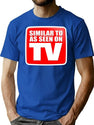 Similar To As Seen On Tv Bootleg Graphic T-Shirt - Blue