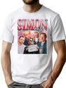 Simon Pegg - Retro Bootleg Bootleg Graphic T-Shirt - White