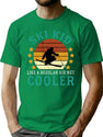 Ski Kid Like A Regular Kid But Cooler Funny Ski Kid Snow Skiing Lover Vintage Retro Snowboarding T-Shirt for Men & Women, T-Shirts Graphic Tee - Green