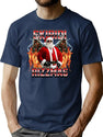 Skibidi Rizzmas Bootleg Graphic T-Shirt - Navy