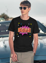 Skibidi Vintage Text T-Shirt for Men & Women, T-Shirts Graphic Tee - Navy