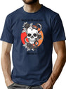 Skull Born To Stand Out T-Shirt for Men & Women, T-Shirts Graphic Tee - Navy