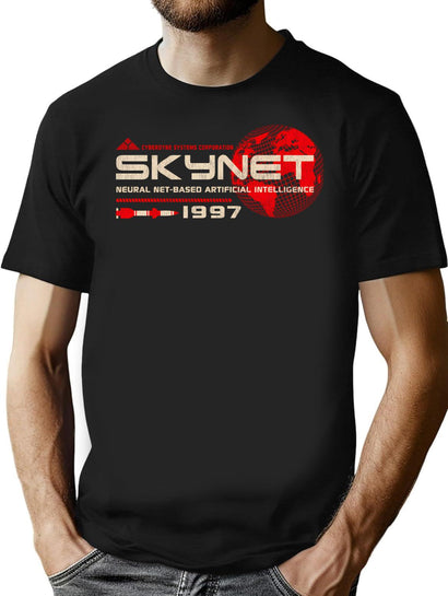 Skynet Global Dks Worn T-Shirt for Men & Women, T-Shirts Graphic Tee - Black