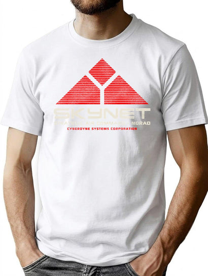 Skynet Sac Norad Worn T-Shirt for Men & Women, T-Shirts Graphic Tee - Black