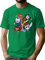 Slasher Kitties (Group Of 6) T-Shirt for Men & Women, T-Shirts Graphic Tee - Green