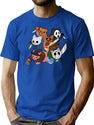 Slasher Kitties (Group Of 6) T-Shirt for Men & Women, T-Shirts Graphic Tee - Blue
