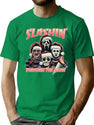 Slashin Through The Snow Horror Christmas T-Shirt for Men & Women, T-Shirts Graphic Tee - Green
