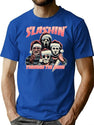 Slashin Through The Snow Horror Christmas T-Shirt for Men & Women, T-Shirts Graphic Tee - Blue