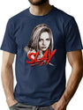 Slay T-Shirt for Men & Women, T-Shirts Graphic Tee - Navy