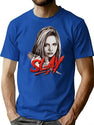 Slay T-Shirt for Men & Women, T-Shirts Graphic Tee - Blue