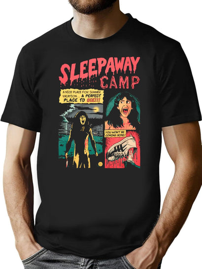 Sleepaway Camp Come Back in A Bag T-Shirt for Men & Women, T-Shirts Graphic Tee - Black