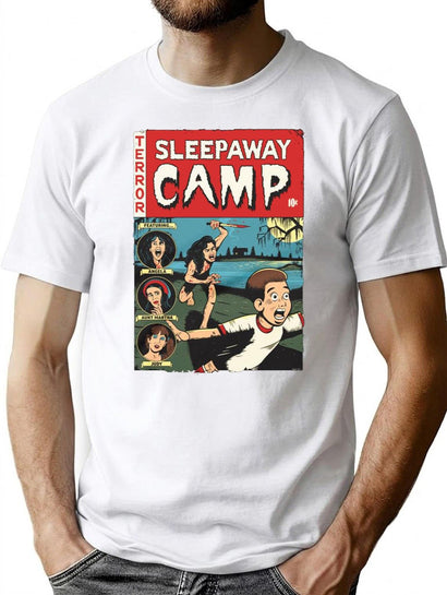 Sleepaway Camp Tales from The Waterfront 555555 T-Shirt for Men & Women, T-Shirts Graphic Tee - Black