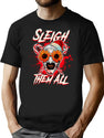 Sleigh Them All Sunflower Sunglasses Horror Clown Movie Art Terrifier 2 T-Shirt for Men & Women, T-Shirts Graphic Tee - Black