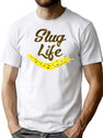 Slug Life T-Shirt for Men & Women, T-Shirts Graphic Tee - White