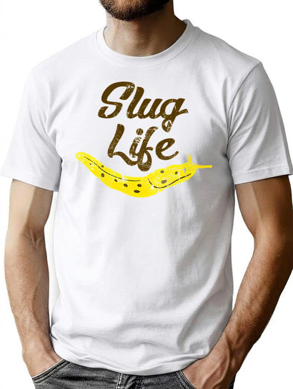 Slug Life T-Shirt for Men & Women, T-Shirts Graphic Tee - Black