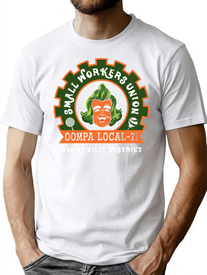 Small Workers Union T-Shirt for Men & Women, T-Shirts Graphic Tee - Black