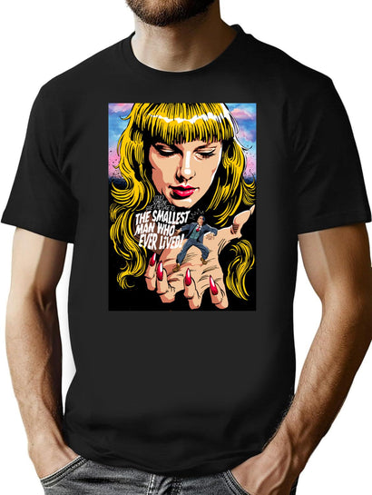 Smallest Man T-Shirt for Men & Women, T-Shirts Graphic Tee - Black
