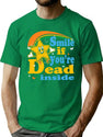Smile If You'Re Dead Inside Dks T-Shirt for Men & Women, T-Shirts Graphic Tee - Green