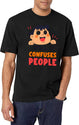 Smile...It Confuses People T-Shirt for Men & Women, T-Shirts Graphic Tee - White