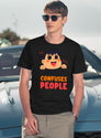 Smile...It Confuses People T-Shirt for Men & Women, T-Shirts Graphic Tee - Navy