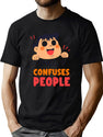 Smile...It Confuses People T-Shirt for Men & Women, T-Shirts Graphic Tee - Green