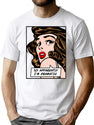 So Apparently I'M Dramatic Vintage Pop Art Girl Funny Quote T-Shirt for Men & Women, T-Shirts Graphic Tee - White