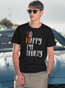 So Happy I'M Thirty - Vintage Funny 30Th Birthday T-Shirt for Men & Women, T-Shirts Graphic Tee - Navy