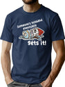 Someone Husband Graphic Vintage T-Shirt for Men & Women, T-Shirts Graphic Tee - Navy
