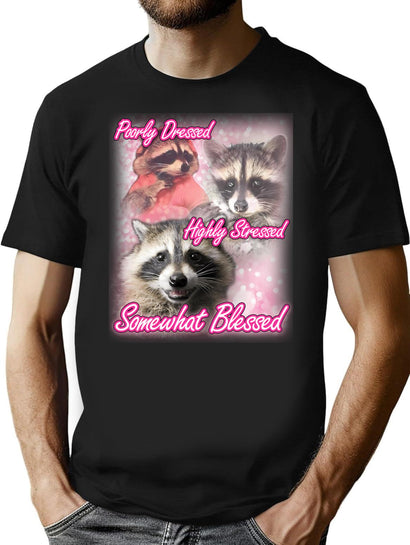 Somewhat Blessed Shirt T-Shirt for Men & Women, T-Shirts Graphic Tee - Black