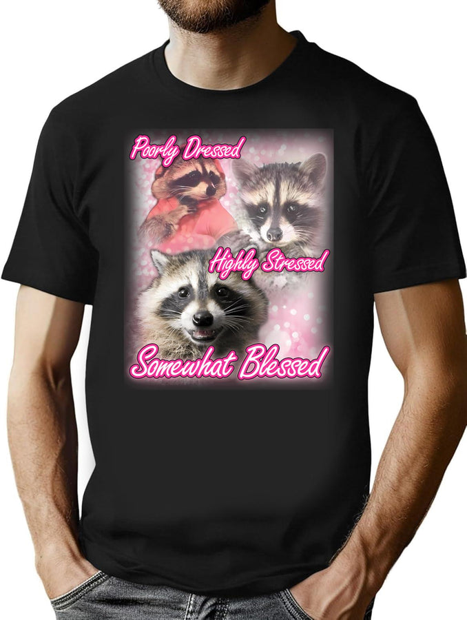 Somewhat Blessed Shirt T-Shirt for Men & Women, T-Shirts Graphic Tee - Black