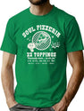 Soul Pizzeria With 22 Toppings T-Shirt for Men & Women, T-Shirts Graphic Tee - Green