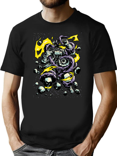 Space Trap T-Shirt for Men & Women, T-Shirts Graphic Tee - Black